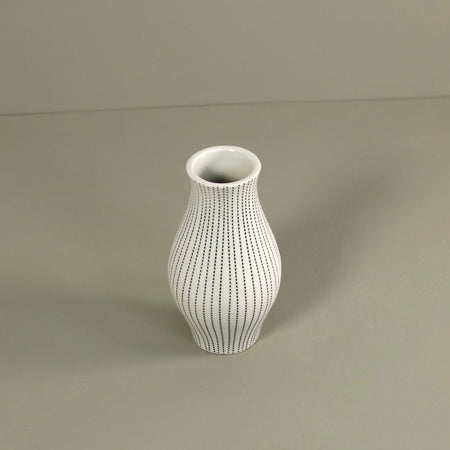 Chamon Medium Porcelain Vase / Blue Dash