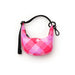 Baggu Crescent Bag Charm / Pink Star Plaid