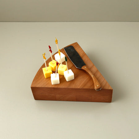 Cheese Block with Knife / Cherry