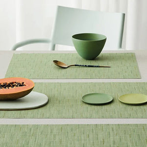 Chilewich Vinyl Placemats / Bamboo Spring Green Rectangle