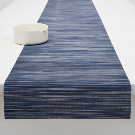 Chilewich Vinyl Table Runner / Indigo 14" x 72"
