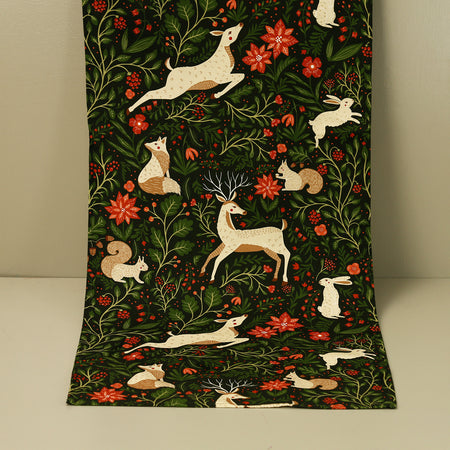 Christmas Forest Table Runner 16 x 80"