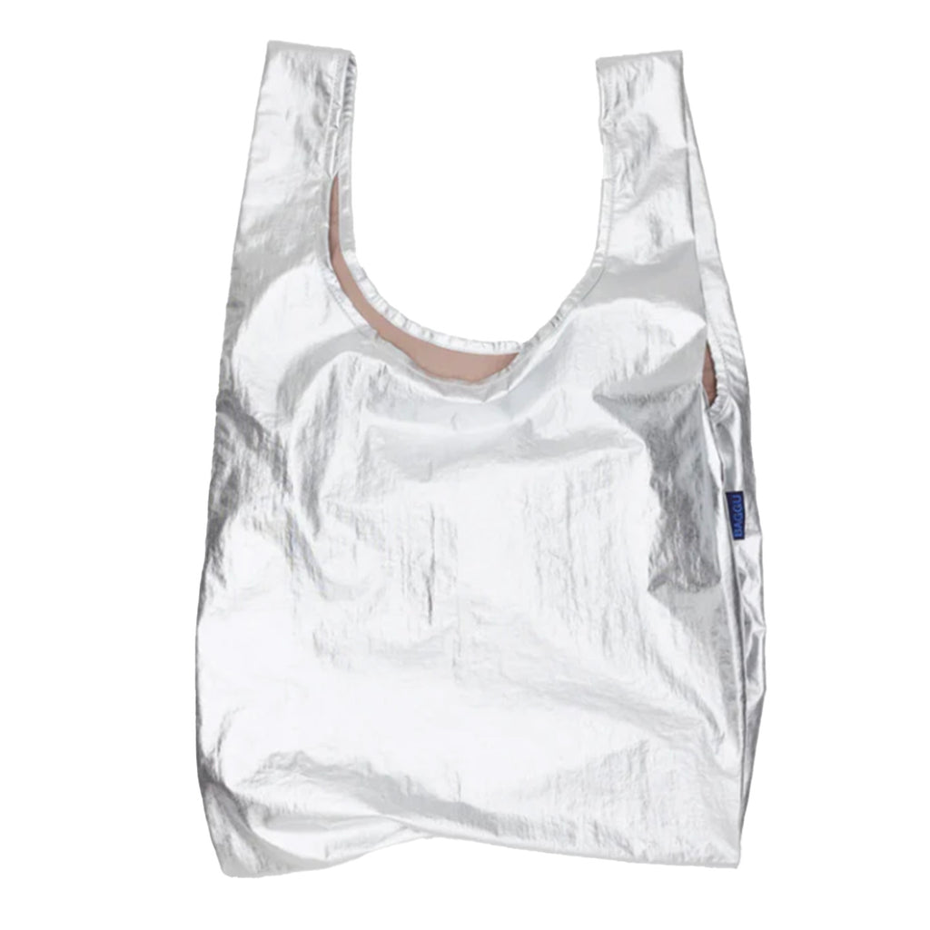 Baggu Standard Grocery Bag / Metallic Chrome