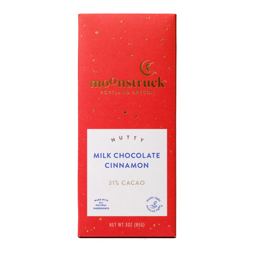 Moonstruck Chocolate / Nutty Milk Chocolate Cinnamon Bar