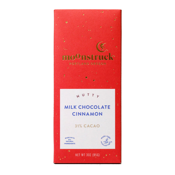 Moonstruck Chocolate / Nutty Milk Chocolate Cinnamon Bar