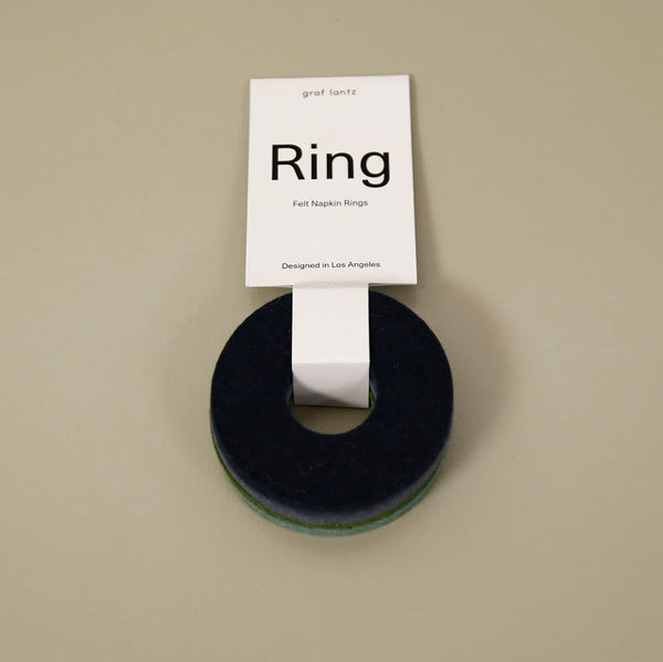 Circle Napkin Ring Set / Ocean