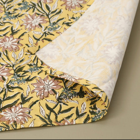 Clematis Cotton Block Print Placemat