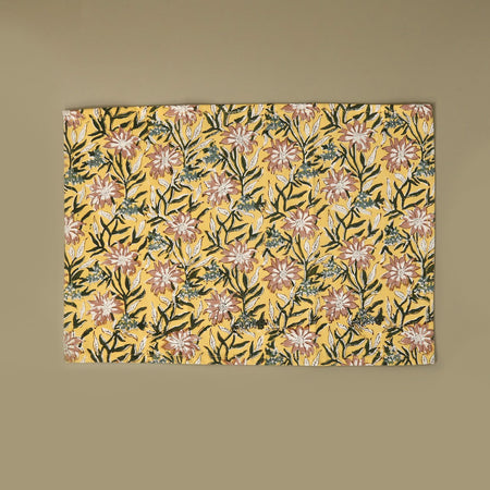 Clematis Cotton Block Print Placemat