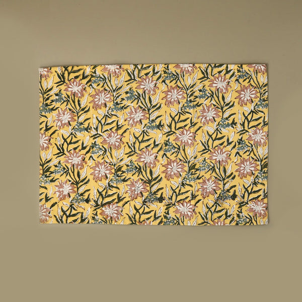Clematis Cotton Block Print Placemat