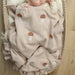 Cotton Swaddle Blanket / Camel Mushroom