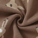 Cotton Swaddle Blanket / Mocha Deer