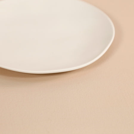 Organic Cream Melamine Appetizer Plate