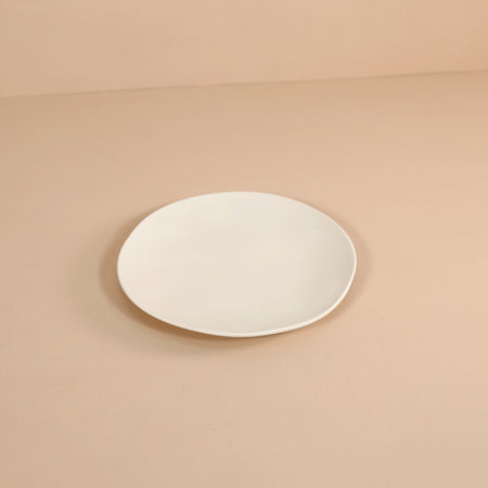 Organic Cream Melamine Appetizer Plate