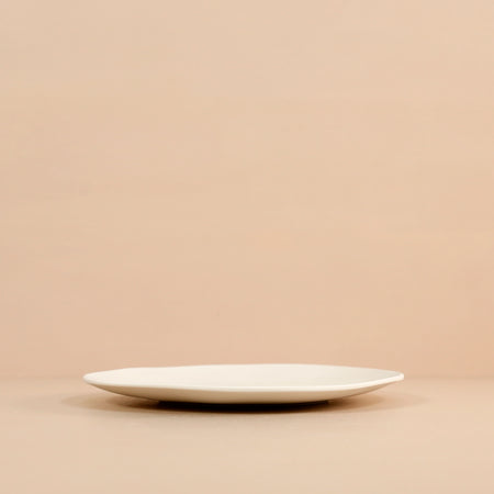 Organic Cream Melamine Appetizer Plate