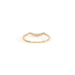 Arched Crown Gold Ring