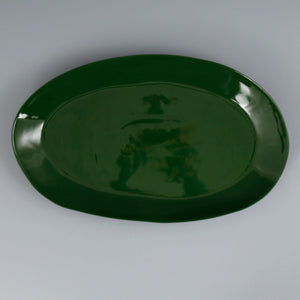 Davistudio Large Oval Platter / Forest Green