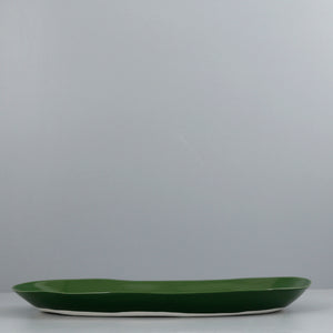 Davistudio Large Oval Platter / Forest Green