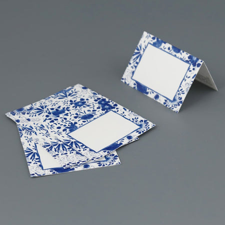 Caspari Paper Place Cards / Delft Blue