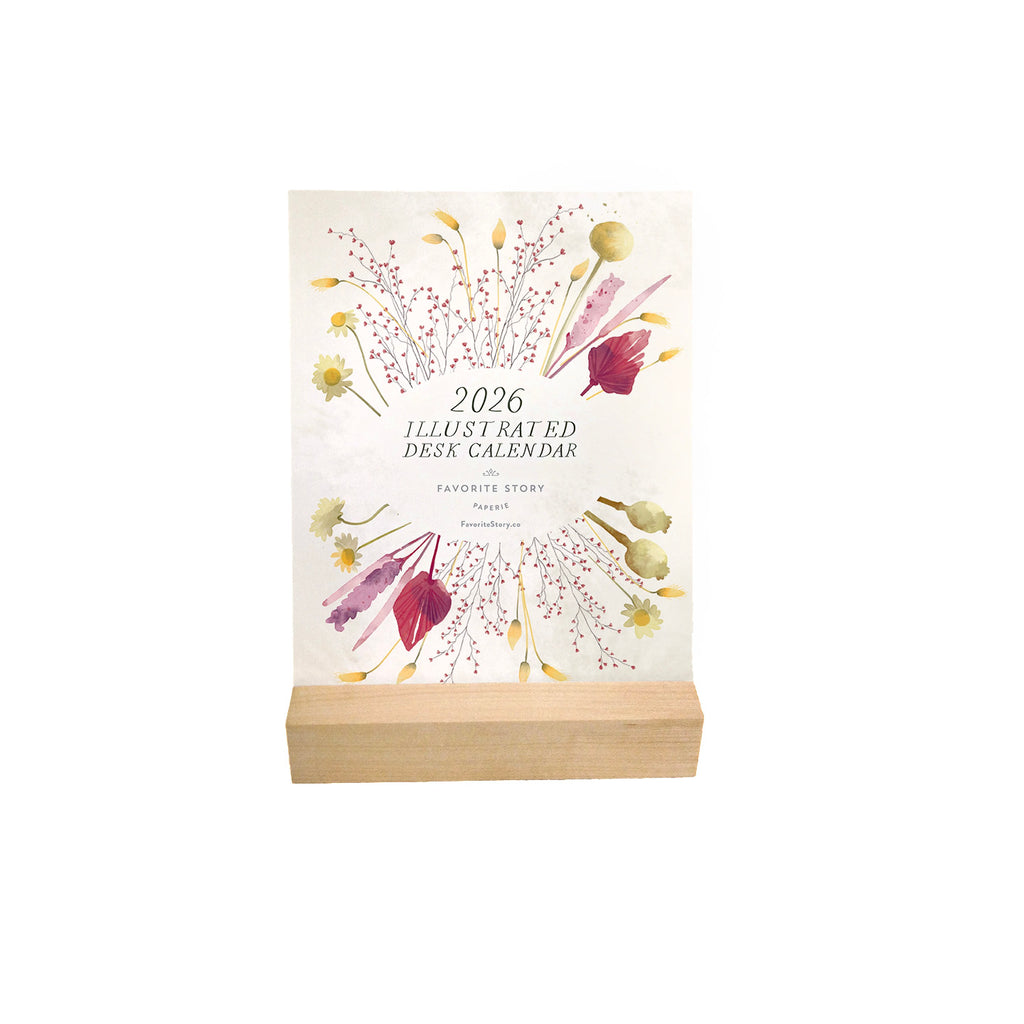 2026 Favorite Story Desk Calendar / Dried Field Flowers