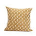 Didi Tulip Block Print Square Pillow / Mustard