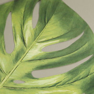 Die-Cut Monstera Leaf Paper Placemat