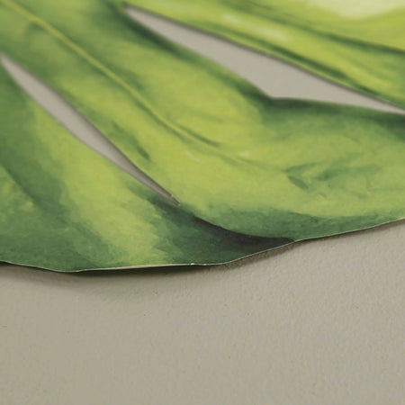 Die-Cut Monstera Leaf Paper Placemat