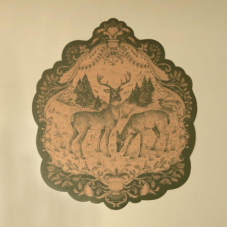 Paper Placemat Pack / Die-Cut Moss Fable Fauna