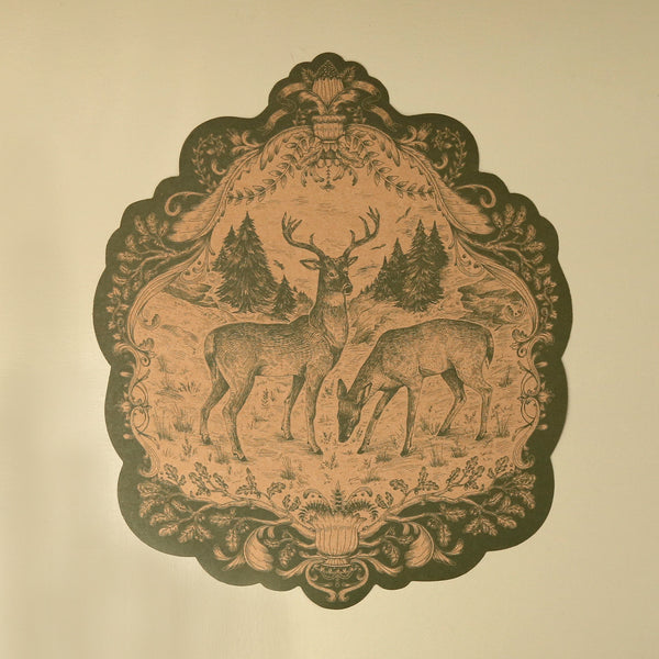 Paper Placemat Pack / Die-Cut Moss Fable Fauna