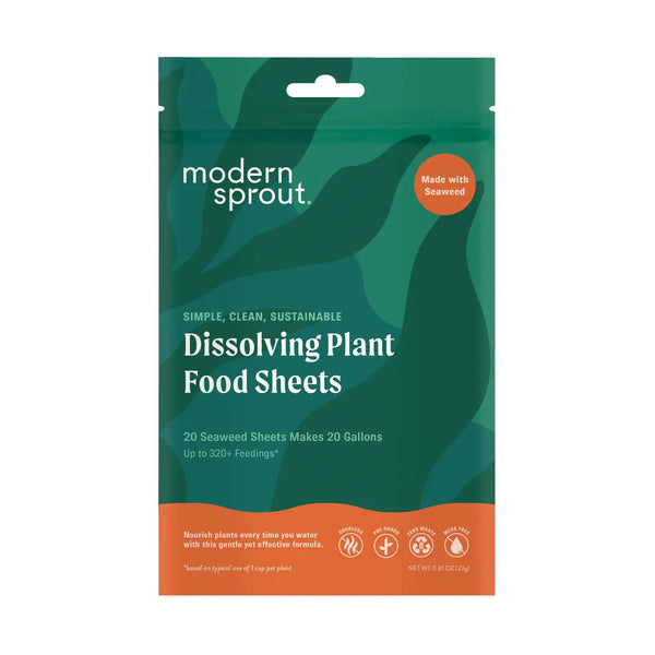 Dissolving Plant Food Sheets