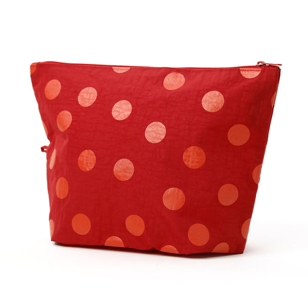Baggu Large Go Pouch / Red Polka Dots