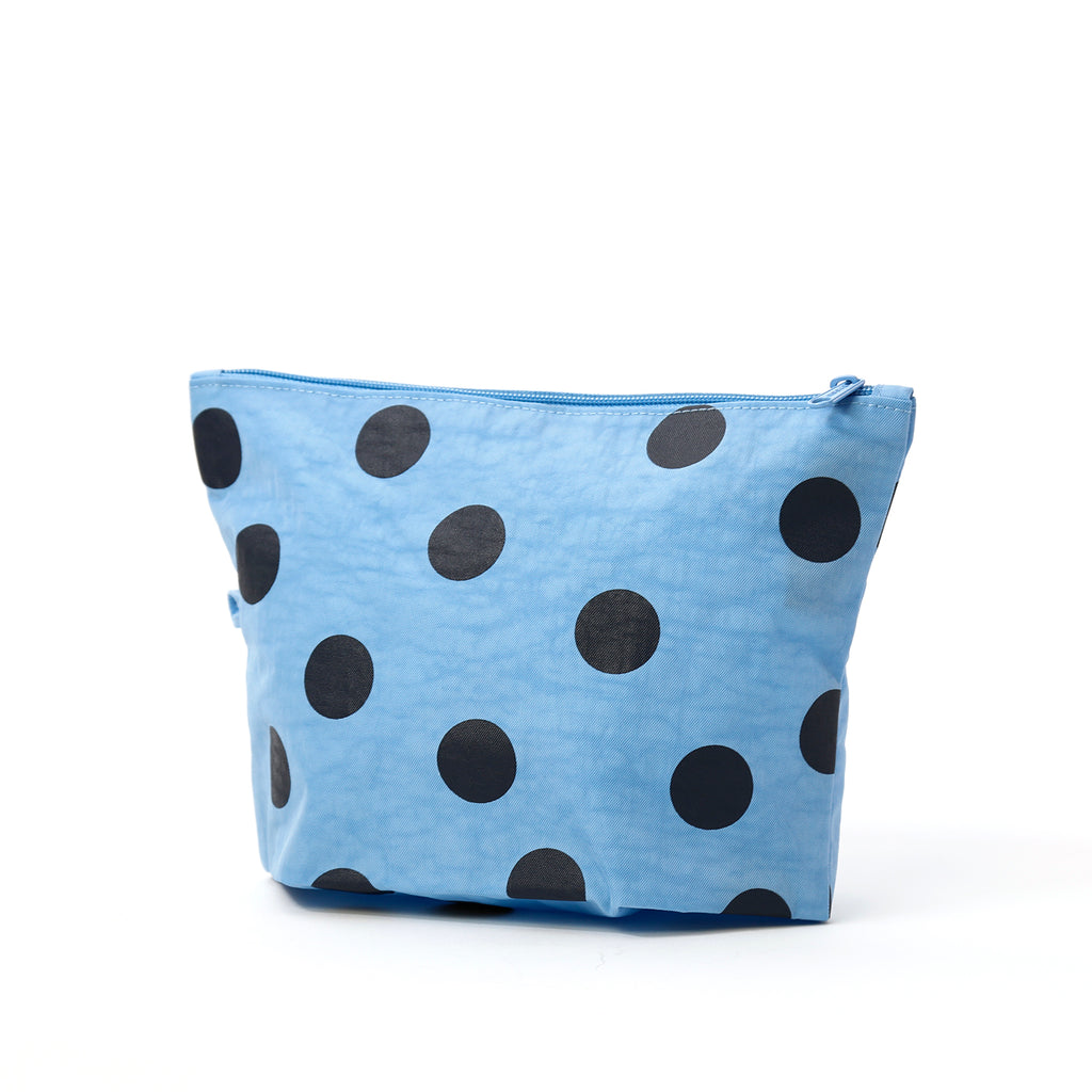 Baggu Medium Go Pouch / Blue Polka Dots