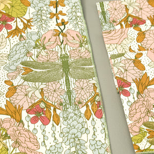 Dragonfly Garden 4pc Cotton Cocktail Napkins