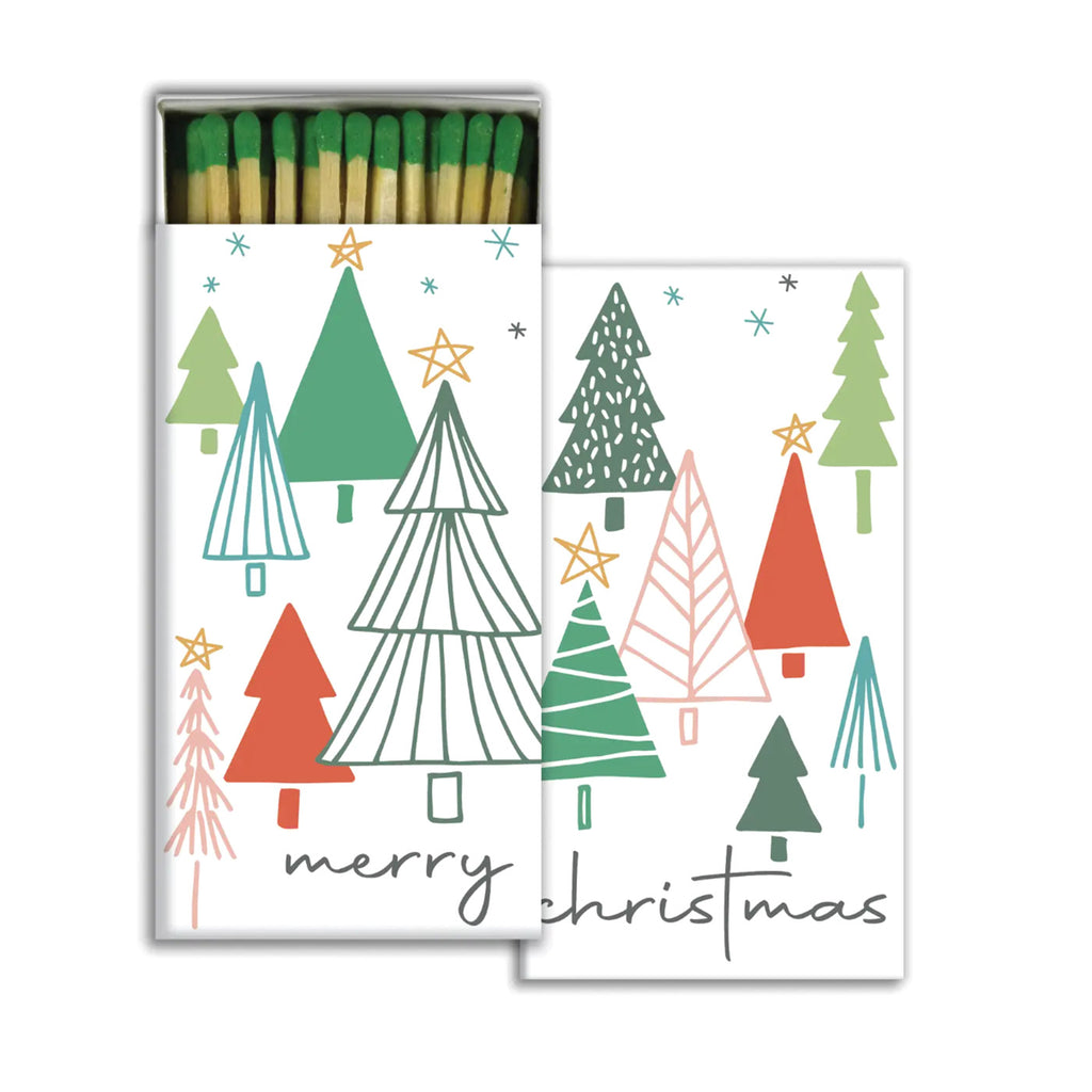 Holiday Design Matchboxes / Drawn Trees