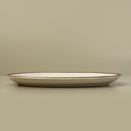 East Fork Oval Serving Platter / Medium / Panna Cotta