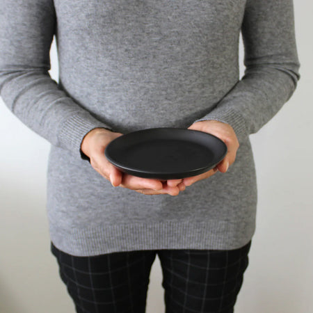 Edan Flat Side Plate / Black
