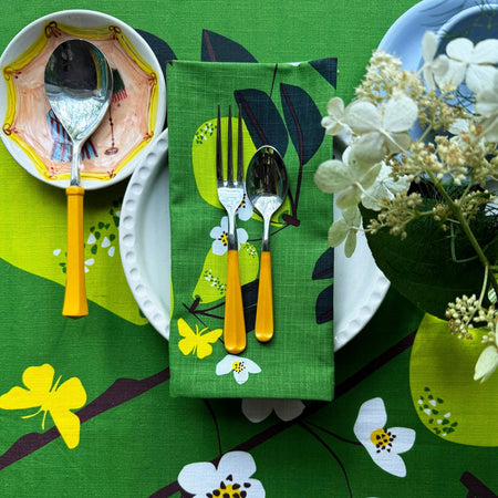 Elizabeth Grubaugh 4pc Napkin Set / Pears