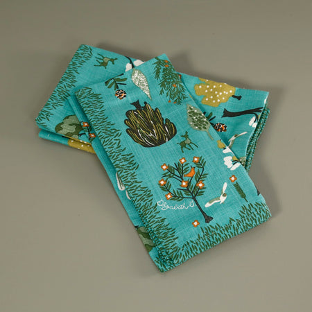 Elizabeth Grubaugh 4pc Napkin Set / Trees