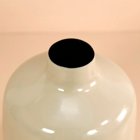 Enameled Vase / Taupe Tall