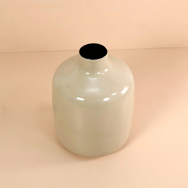 Enameled Vase / Taupe Tall