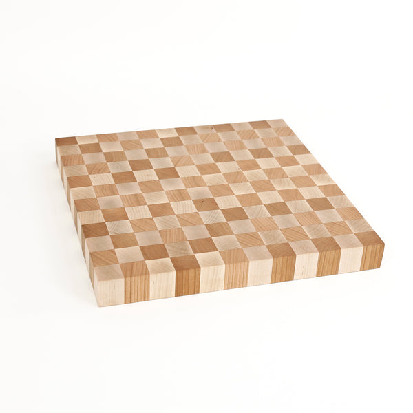 End Grain Cutting Board / Light Woods