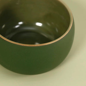 Epa Soup Bowl / Matte & Shiny Green