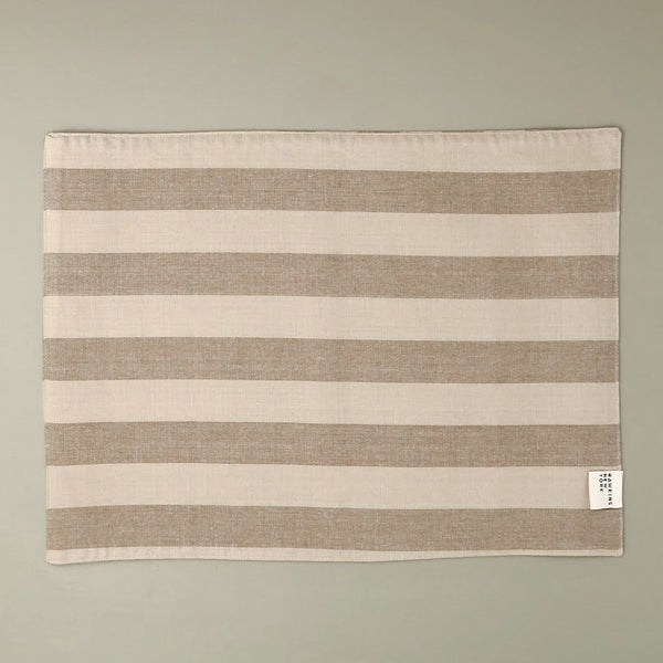 Essential Striped Placemat / Greys