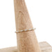 10K Eternity Diamond Hammered Textured Gold Ring