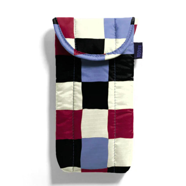 Baggu Puffy Glasses Sleeve / Painted Check