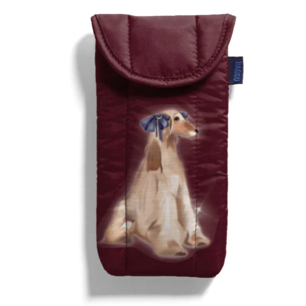 Baggu Puffy Glasses Sleeve / Fancy Dogs