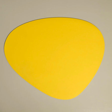 Faux Leather Stone Placemats / Yellow