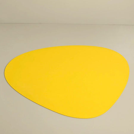 Faux Leather Stone Placemats / Yellow