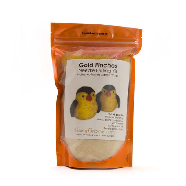 Needle Felting Kit / Gold Finches