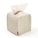 Felt Tissue Box Cover / White