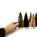Fiber Bottle Brush Trees Set / Grey